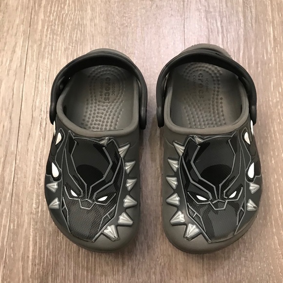 black panther crocs